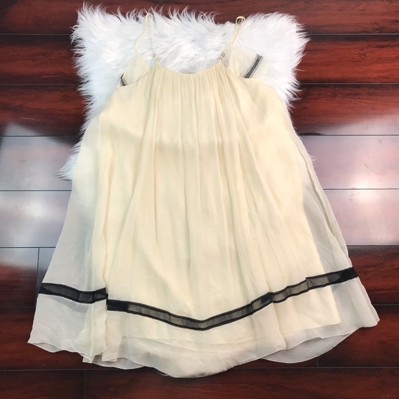 BCBGMaxazria Babydoll Silk Spaghetti Strap Dress - Picture 4 of 8